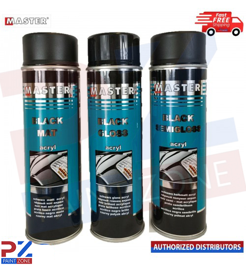 MASTER ACRYL SPRAY BLACK MAT / SEMIGLOSS / GLOSS